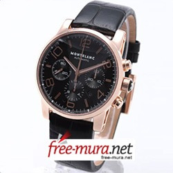 몽블랑 타임워커 XL 오토메틱 크르노그래프 SWISS ETA7750 Gold 가죽 블랙