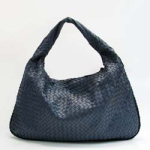 보테가 베네타  hobo lambskin - Dark Blue