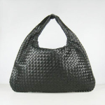 보테가 베네타  hobo lambskin - Black