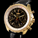 브라이틀링 시계 블랙 가죽 금장 01