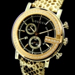 구찌 Chronoscope (101M CHRONO)-2 블랙 큐빅