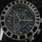크리스찬 디올  CD007B - Jewellery Mid SS/RU Black Swiss Qtz c/w Boxset