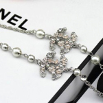 샤넬 진주 목걸이 은장