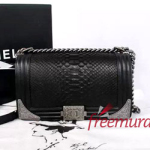 샤넬 리얼 스네이크스킨 보이백