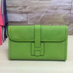에르메스 토고가죽 H 월릿 그린