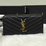 입생로랑 지퍼 장지갑 2218 블랙