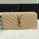 입생로랑 지퍼 장지갑 2218 베이지