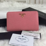 프라다 중지갑 연핑크
