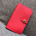 에르메스 오리지널 토고가죽 장지갑 레드 20cm