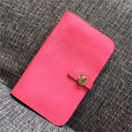 에르메스 오리지널 토고가죽 장지갑 핑크 20cm