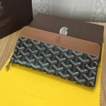 [고급형]고야드 지퍼 장지갑 브라운