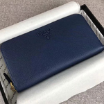 프라다 사피아노 가죽 레드 지퍼 지갑 1ML506-3