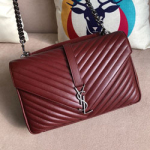 입생로랑 다크 라지 모노그램  컬리지 백  392738