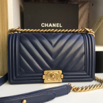 샤넬 보이백 램스킨 미듐 엔틱골드 25cm 191220